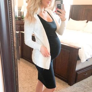 Black Maternity Dress Bodycon